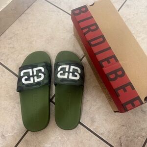 Double B Slide Olive Camo Women's Sandals